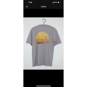 NWT johnnie-O. Men's Gray‎ Sunset Graphic SS Crew T-Shirt sz M